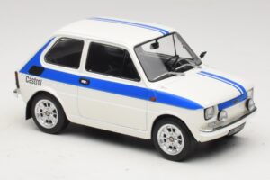 Fiat 126 Castrol Livery Weiß Blau MCG 1:18 MCG18666 Druckguss — Bild 4 von 6