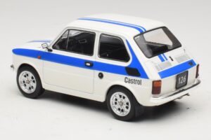 Fiat 126 Castrol Livery Weiß Blau MCG 1:18 MCG18666 Druckguss — Bild 5 von 6