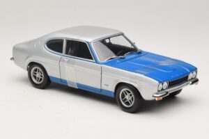 Ford Capri RS2600 Mk1 Silver Blue Minichamps 1:18 150089072 Druckguss — Bild 4 von 6