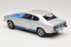 Ford Capri RS2600 Mk1 Silver Blue Minichamps 1:18 150089072 Druckguss — Bild 5 von 6