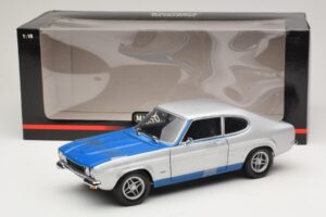 Ford Capri RS2600 Mk1 Silver Blue Minichamps 1:18 150089072 Druckguss — Bild 6 von 6
