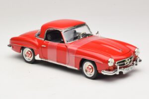 Mercedes 190 SL W121 Coupé Rot ERTL 1:18 7465 Druckguss — Bild 4 von 6