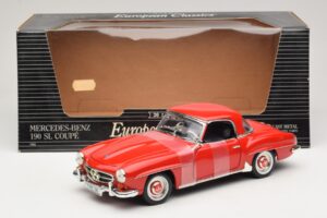 Mercedes 190 SL W121 Coupé Rot ERTL 1:18 7465 Druckguss — Bild 6 von 6