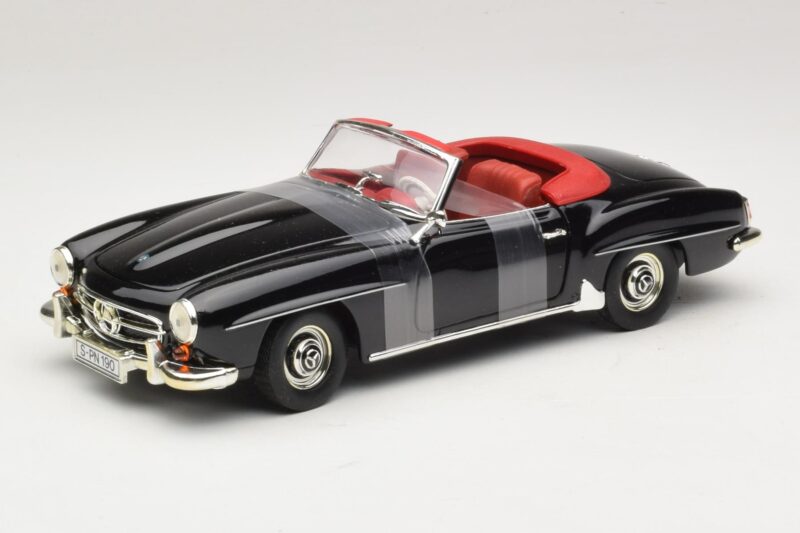 Mercedes 190 SL W121 Roadster Schwarz ERTL 1:18 7464 Druckguss