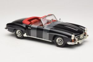 Mercedes 190 SL W121 Roadster Schwarz ERTL 1:18 7464 Druckguss — Bild 4 von 6