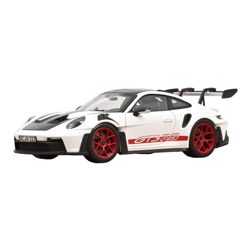 Porsche 911 992 GT3 RS Weissach Package Weiß Pyro Red Norev 1:18 Porsche 911 992 GT3 RS Weissach Package Weiß Pyro Red Norev 1:18 187373 Druckguss