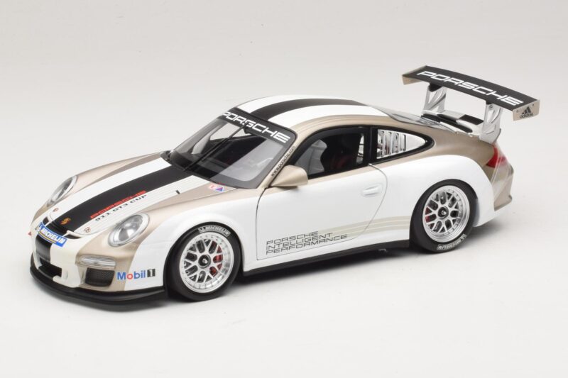 Porsche 911 997 GT3 Cup Weiß Mit Streifen 2008 Minichamps 1:18 WAP0210130C Druckguss