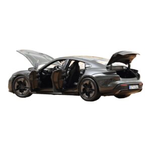Porsche Taycan Turbo S Slate Grey Neo Norev 1:18 187654 Druckguss — Bild 2 von 5