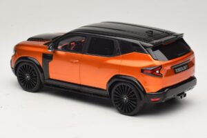 Dacia Duster Mk3 Redust Sport 4x2 Hybrid Metallic Orange Otto 1:18 OT1316 Resin — Bild 5 von 6