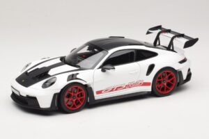 Porsche 911 992 GT3 RS Weissach Package Weiß Pyro Red Norev 1:18 Porsche 911 992 GT3 RS Weissach Package Weiß Pyro Red Norev 1:18 187373 Druckguss