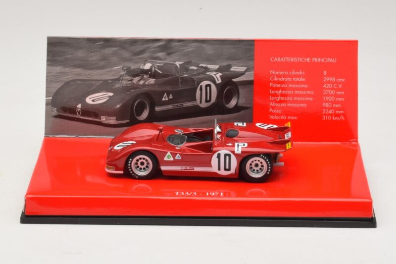 Alfa Romeo T33/3 #10 R. Stommelen / N. Galli ADAC 1000km Nurburgring 1971 Ohne Außenkarton Minichamps 1:43 436711210-R1 Druck