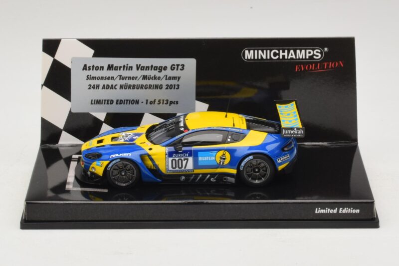 Aston Martin Vantage GT3 #007 A. Simonsen / Turner 24 Hours of Nurburgring 2013 Minichamps 1:43 Aston Martin Vantage GT3 #007 A. Simonsen / Turner 24 Hours of Nurburgring 2013 Minichamps 1:43 437131307 Druckguss