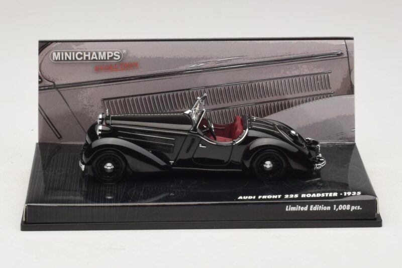 Audi Front 225 Roadster Schwarz Minichamps 1:43 Audi Front 225 Roadster Schwarz Minichamps 1:43 437019131 Druckguss