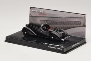 Audi Front 225 Roadster Schwarz Minichamps 1:43 437019131 Druckguss — Bild 3 von 5