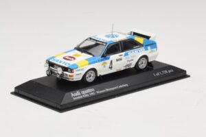 Audi Quattro #4 S. Blomqvist / B. Cederberg Rally Sweden Winner 1982 Minichamps 1:43 430821904 Druckguss — Bild 2 von 4