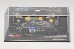 Audi R8 LMS GT3 #100 M. Ekstrom / O. Jarvis Abt Sportsline 24 Hours of Nurburgring 2010 Minichamps 1:43 437101900 Druckguss — Bild 4 von 5