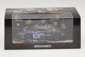 Audi R8 LMS GT3 #100 M. Ekstrom / O. Jarvis Abt Sportsline 24 Hours of Nurburgring 2010 Minichamps 1:43 437101900 Druckguss — Bild 5 von 5