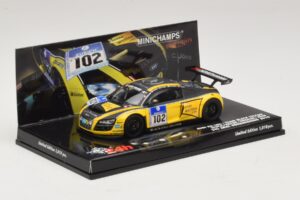 Audi R8 LMS GT3 #102 H-J. Stuck / H. Heyer Black Falcon 24 Hours of Nurburgring 2010 Minichamps 1:43 437101912 Druckguss — Bild 2 von 5