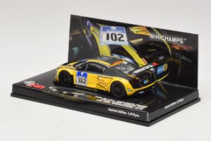 Audi R8 LMS GT3 #102 H-J. Stuck / H. Heyer Black Falcon 24 Hours of Nurburgring 2010 Minichamps 1:43 437101912 Druckguss — Bild 3 von 5