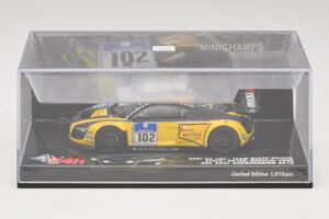 Audi R8 LMS GT3 #102 H-J. Stuck / H. Heyer Black Falcon 24 Hours of Nurburgring 2010 Minichamps 1:43 437101912 Druckguss — Bild 4 von 5
