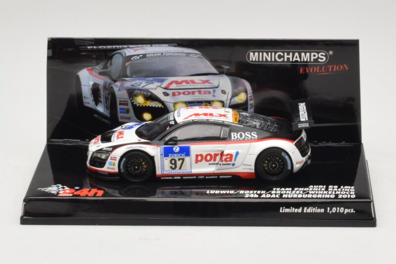 Audi R8 LMS GT3 #97 Phoenix Racing 24 Hours of Nurburgring 2010 Minichamps 1:43 437101997 Druckguss