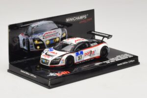Audi R8 LMS GT3 #97 Phoenix Racing 24 Hours of Nurburgring 2010 Minichamps 1:43 437101997 Druckguss — Bild 2 von 5