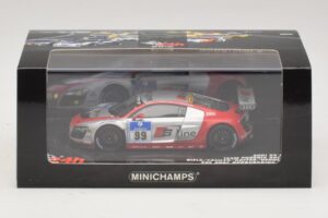 Audi R8 LMS GT3 #99 F. Biela / M. Fassler Phoenix Racing 24 Hours of Nurburgring 2010 Minichamps 1:43 437101999 Druckguss — Bild 5 von 5