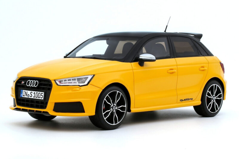Audi S1 8X Sportback Vegas Yellow Otto 1:18 Audi S1 8X Sportback Vegas Yellow Otto 1:18 OT1246 Resin