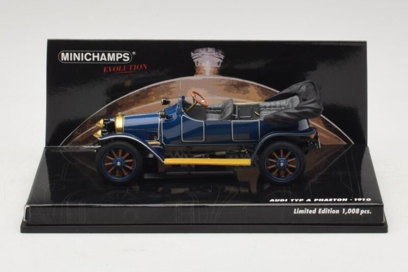 Audi Typ A Phaeton Blau Minichamps 1:43 Audi Typ A Phaeton Blau Minichamps 1:43 437019031 Druckguss