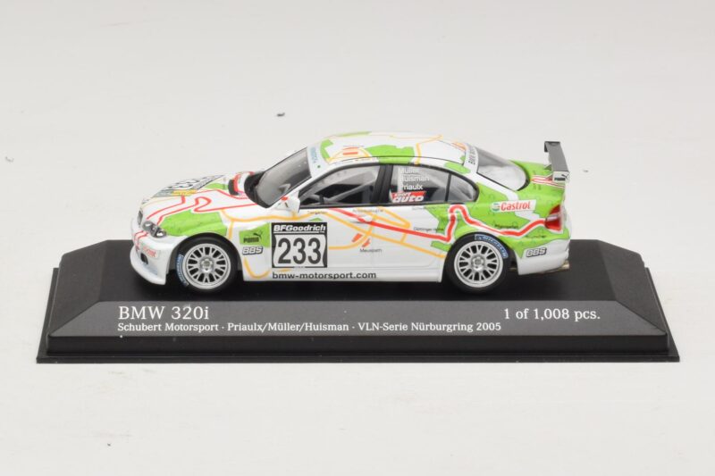 BMW 320i E46 #233 A. Priaulx / J. Muller Schubert Motorsport VLN Nurburgring 2005 Minichamps 1:43 BMW 320i E46 #233 A. Priaulx / J. Muller Schubert Motorsport VLN Nurburgring 2005 Minichamps 1:43 400052433 Druckguss