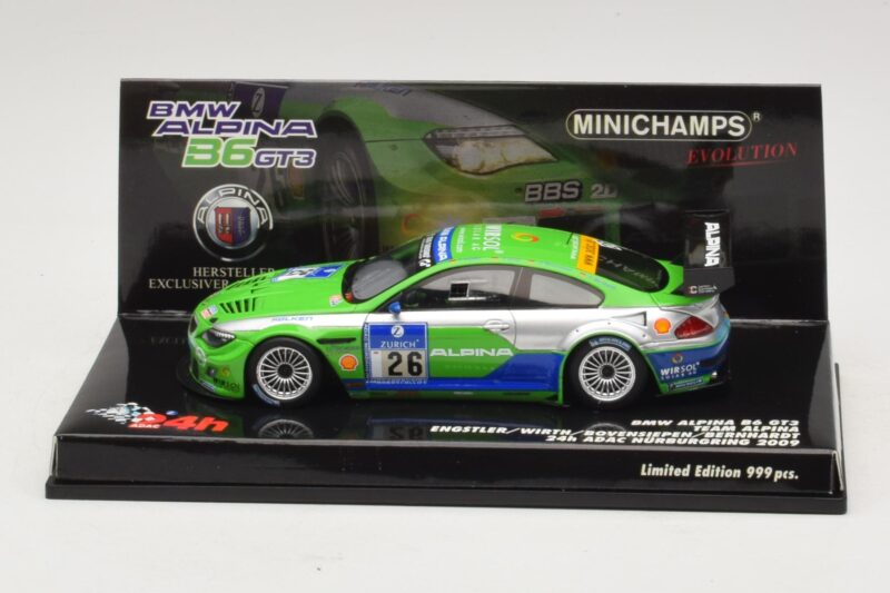 BMW Alpina B6 GT3 #26 24 Hours of Nürburgring 2009 Minichamps 1:43 437092626 Druckguss