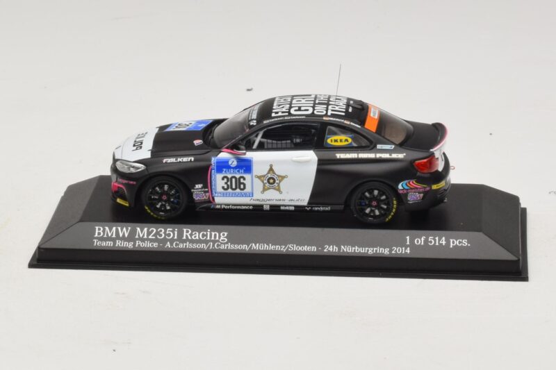 BMW M235i Ring Police Team #306 Carlsson 24 Hours of Nurburgring 2014 Minichamps 1:43 437142406 Druckguss