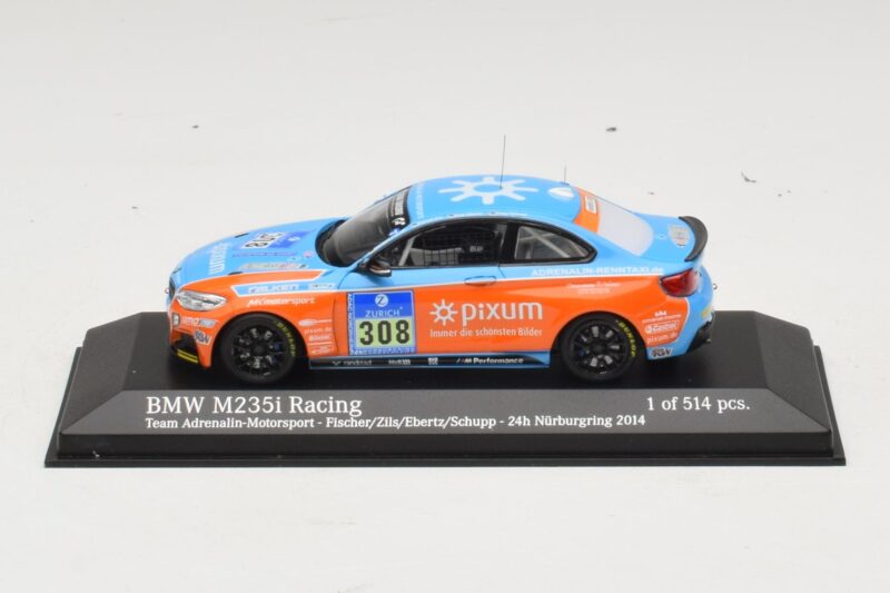 BMW M235i Team Adrenalin #308 Fischer / Zils 24 Hours of Nurburgring 2014 Minichamps 1:43 BMW M235i Team Adrenalin #308 Fischer / Zils 24 Hours of Nurburgring 2014 Minichamps 1:43 437142408 Druckguss