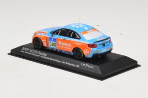 BMW M235i Team Adrenalin #308 Fischer / Zils 24 Hours of Nurburgring 2014 Minichamps 1:43 437142408 Druckguss — Bild 3 von 4