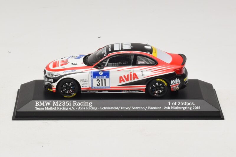 BMW M235i Team Mathol Racing #311 Scherfeld / Duve 24 Hours of Nurburgring 2015 Minichamps 1:43 437152511 Druckguss