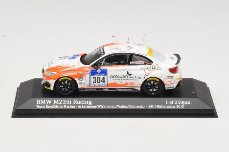 BMW M235i Team Rent2drive #304 Ackermann / Wishkirchen 24 Hours of Nurburgring 2015 Minichamps 1:43 BMW M235i Team Rent2drive #304 Ackermann / Wishkirchen 24 Hours of Nurburgring 2015 Minichamps 1:43 437152504 Druckguss