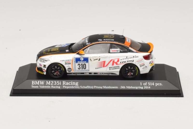 BMW M235i Team Valentin Racing #310 Piepenbrink 24 Hours of Nurburgring 2014 Minichamps 1:43 BMW M235i Team Valentin Racing #310 Piepenbrink 24 Hours of Nurburgring 2014 Minichamps 1:43 437142410 Druckguss