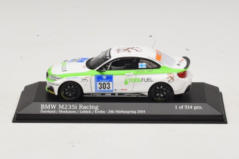 BMW M235i ToolFuel #303 Krohn 24 Hours of Nurburgring 2014 Minichamps 1:43 437142403 Druckguss