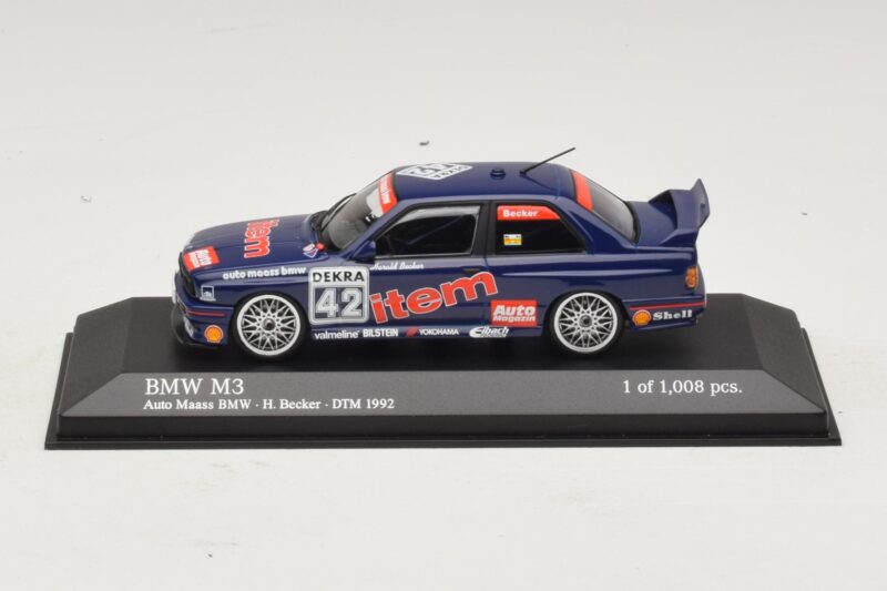 BMW M3 E30 Auto Maas #42 Becker DTM 1992 Minichamps 1:43 BMW M3 E30 Auto Maas #42 Becker DTM 1992 Minichamps 1:43 430922042 Druckguss