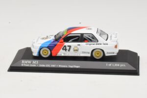 BMW M3 E30 M-Team Linder #47 Vogt / Herger Winners ETC Zolder 1987 Minichamps 1:43 430872047 Druckguss