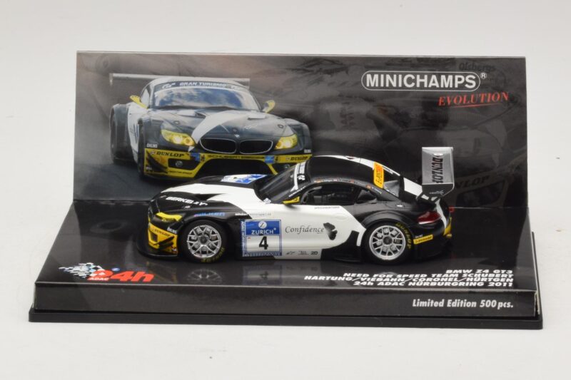 BMW Z4 GT3 Need for Speed Team #4 Hartung / Viebahn 24 Hours of Nürburgring 2011 Minichamps 1:43 BMW Z4 GT3 Need for Speed Team #4 Hartung / Viebahn 24 Hours of Nürburgring 2011 Minichamps 1:43 437112904 Druckguss