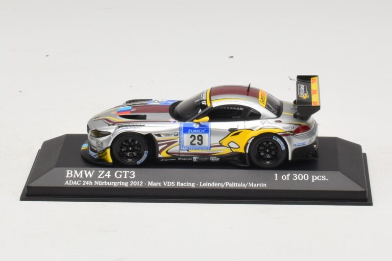 BMW Z4 GT3 VDS Racing #29 B. Leinders / M. Palttala 24 Hours of Nurburgring 2012 Minichamps 1:43 437122929 Druckguss