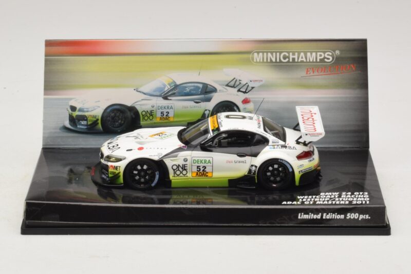 BMW Z4 GT3 Westcoast Racing #52 F. Lestrup ADAC GT Masters 2011 Minichamps 1:43 437112952 Druckguss