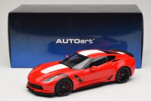Chevrolet Corvette C7 Grand Sport Rot mit Weißen Streifen AUTOart 1:18 71274 Komposit — Bild 8 von 8