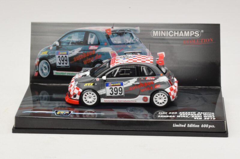 Fiat 500 Abarth Assetto Corse #399 Autohaus Winz VLN 2010 Minichamps 1:43 437101299 Druckguss