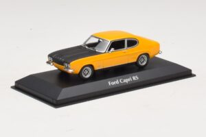 Ford Capri Mk1 RS Gelb mit Schwarzer Motorhaube Maxichamps 1:43 940085800 Druckguss — Bild 2 von 4