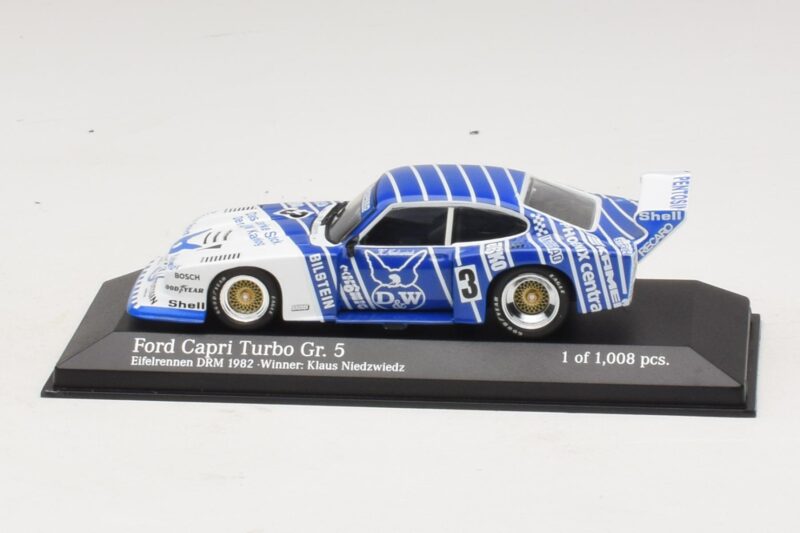 Ford Capri Turbo Gr.5 Zakspeed #3 K. Niedzwiedz Eifelrennen DRM 1982 Minichamps 1:43 Ford Capri Turbo Gr.5 Zakspeed #3 K. Niedzwiedz Eifelrennen DRM 1982 Minichamps 1:43 430828503 Druckguss