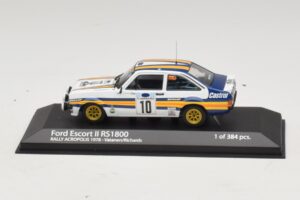 Ford Escort Mk2 RS1800 #10 A. Vatanen / D. Richards Rally Acropolis 1978 Minichamps 1:43 400808410 Druckguss