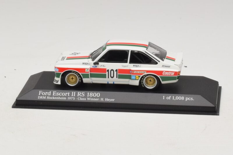 Ford Escort Mk2 RS1800 #10 H. Heyer Class Winner DRM Hockenheim 1975 Minichamps 1:43 400758491 Druckguss