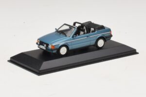 Ford Escort Mk3 Cabriolet Blau Metallic Minichamps 1:43 400085030 Druckguss — Bild 2 von 4